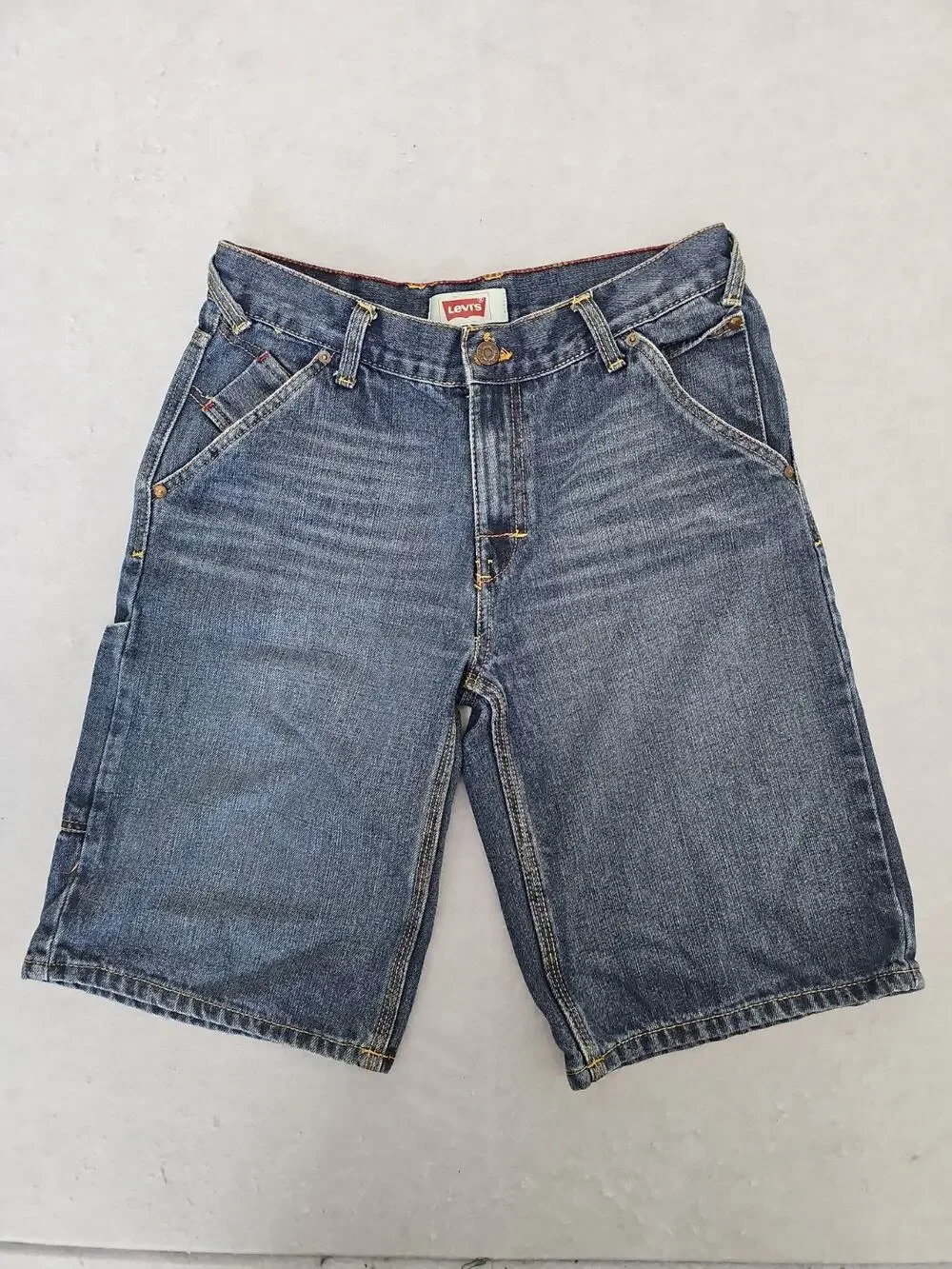 Levi's Boys Zip Fly Button Closure Belt Loops Short 18 Reg Waist 29 Jeans Sports